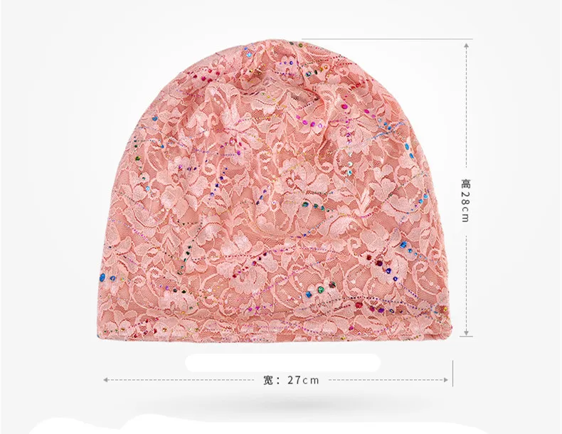 Высокое качество Skullies Beanies тонкая кружевная дышащая вязаная шапка s для женщин весна лето для девочек хлопковая хеджирующая шапка шляпа