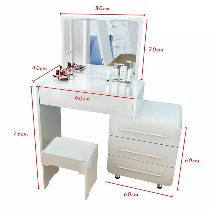 Schminktisch Mesa De Maquiagem Aparador Coiffeuse Avec Miroir Европейский деревянный стол Корейская мебель