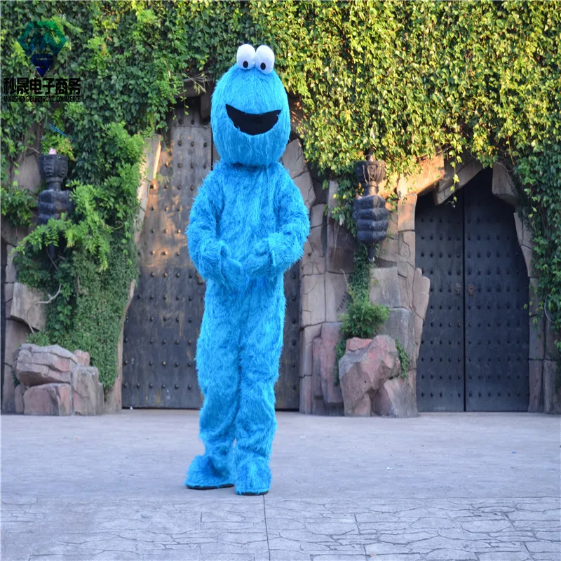 Костюм талисман Elmo на продажу плюшевый костюм мультяшный красный синий Elmo|costume