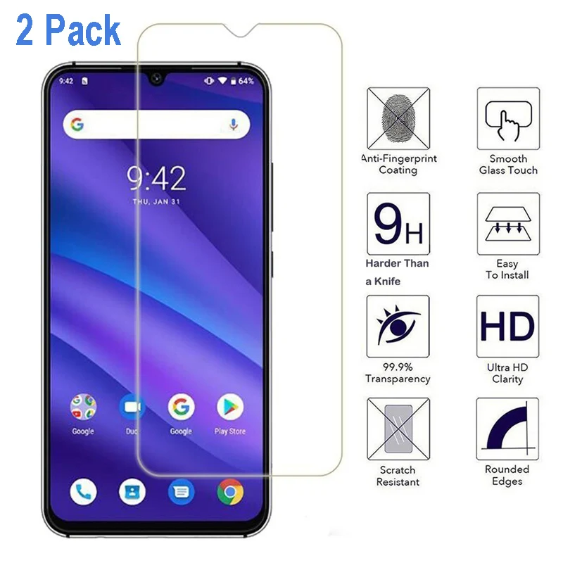 2 шт./лот 2.5D Закаленное стекло для UMIDIGI A5 Pro Защитная пленка экрана S3 A3 закаленное