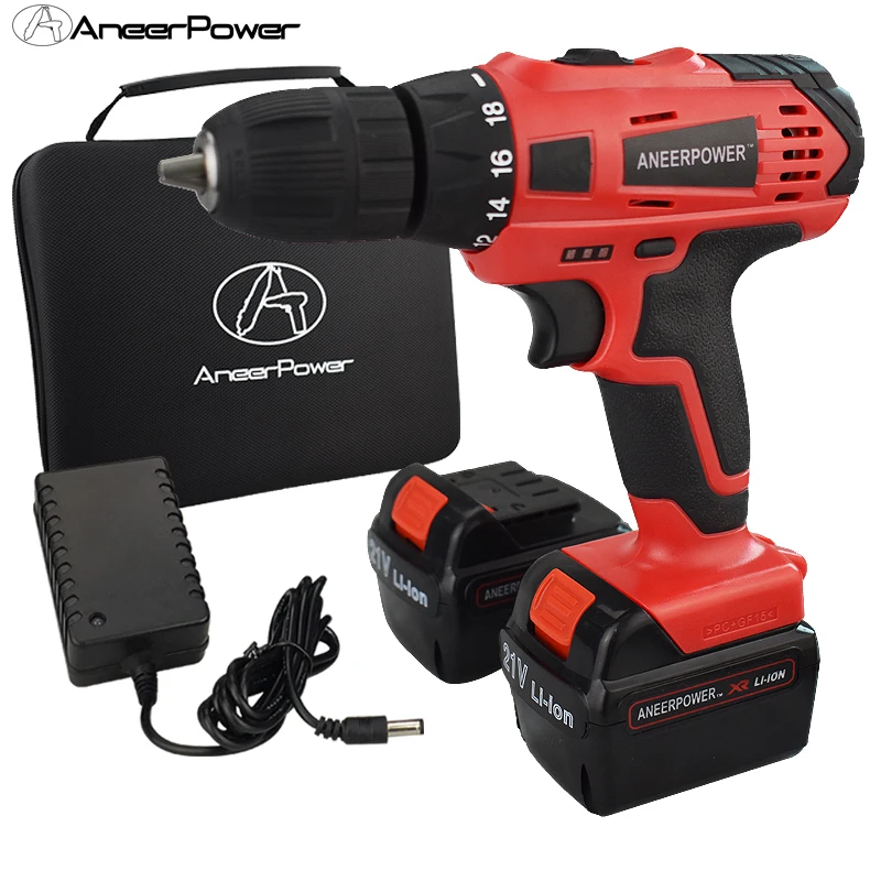 Электроинструмент 21 в электрическая дрель отвертка Аккумуляторный Инструмент