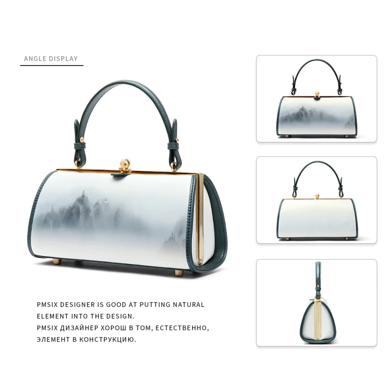 Новинка женские сумки Pmsix из коровьей кожи дизайнерские на плечо повседневная