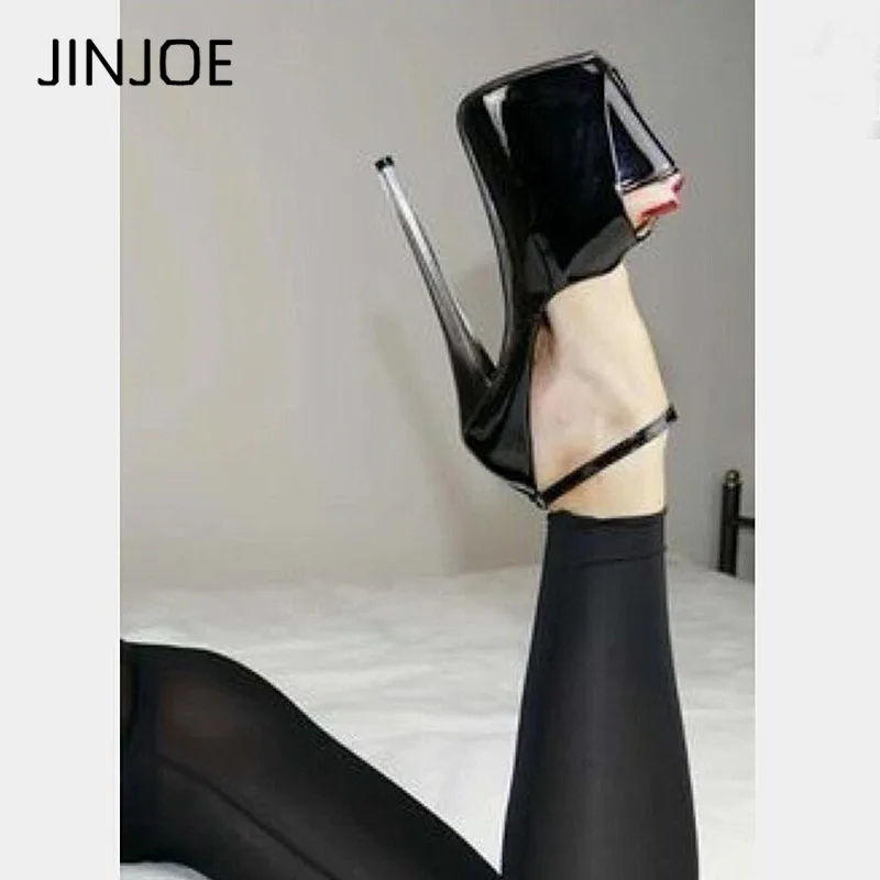 JINJOE/пикантные женские туфли лодочки на очень высоком каблуке обувь для ночного