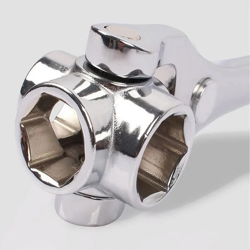 Многофункциональный гаечный ключ 8 в 1 шестигранные головки гнездо 8-21 мм вращение