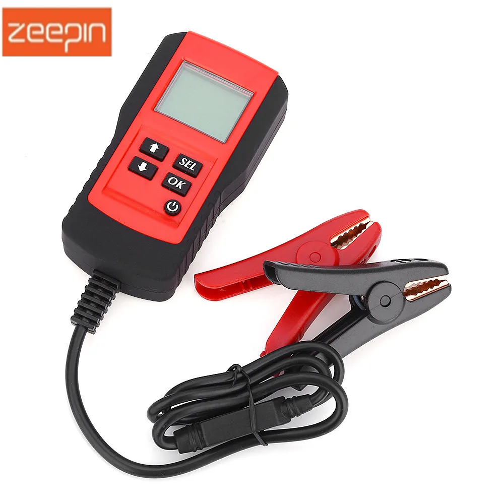 Zeepin AE300 12 В Автомобильный цифровой тестер на батарею анализатор подсветки ЖК