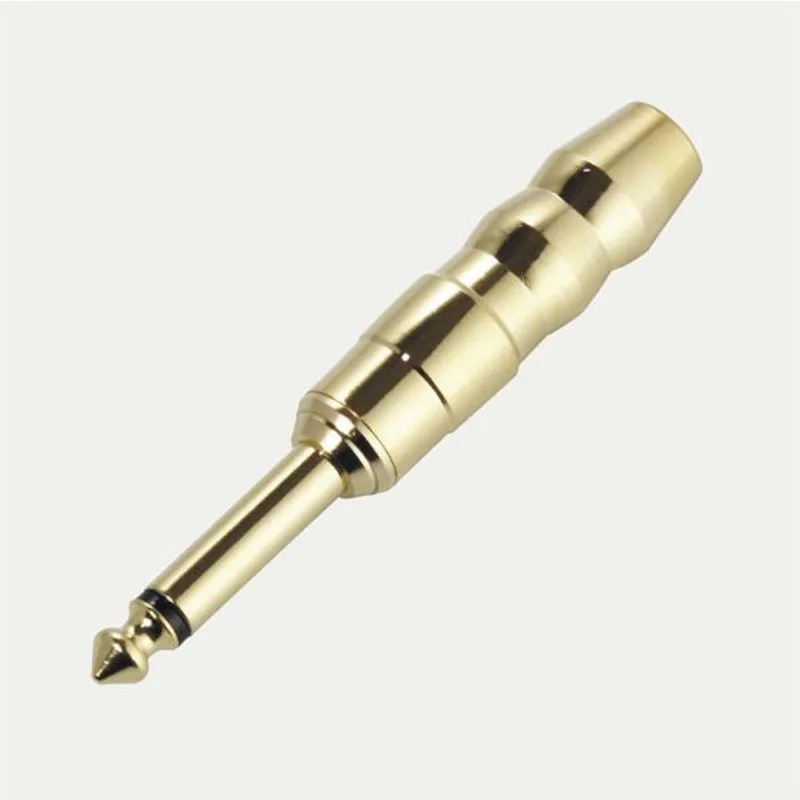 100 шт. моно Jack6.35Male Микрофон Разъем для динамиков Кабельный разъем 6 35 до RCA 3 5 папа