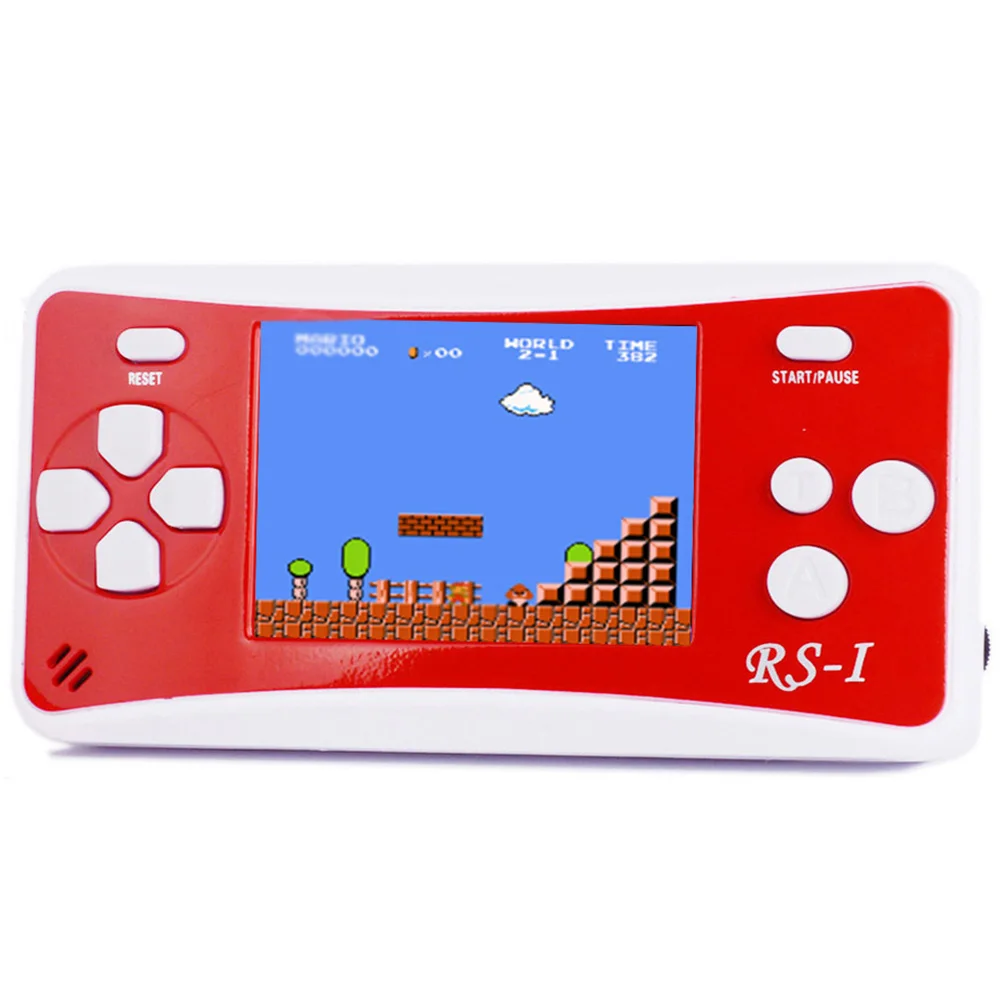Красный RS-1 игровая консоль JJFUN Mini tv, портативный игровой плеер для семейного отдыха, видеоигровая система, контроллер 152 игр, 2,5 дюйма, ЖК-дисплей - Цвет: Красный