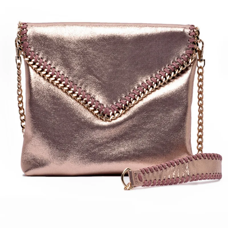 Розовые золотые модные сумки ручная диагональная Банкетная сумка на плечо