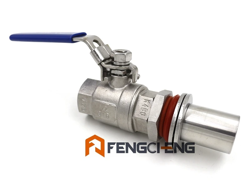Бесшовный клапан охладителя комплект 1/2 &quotNPT Stainelss сталь Brewer оборудование|kit
