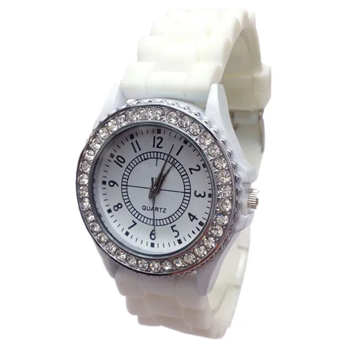 Горячая Женева силиконовые золотые кварцевые мужские для мальчиков и женщин