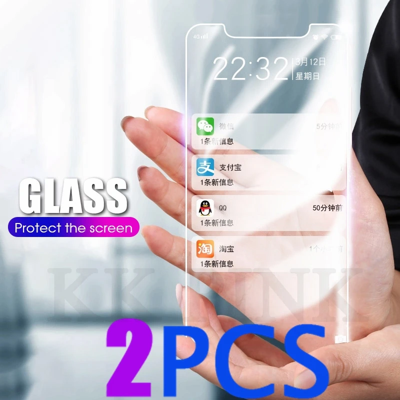 2PCS Screen Protector Tempered Glass For iPhone XS MAX XR 6 6S 7 8 Plus X 5S 5 S SE 5C 4S 4 9H 3D |