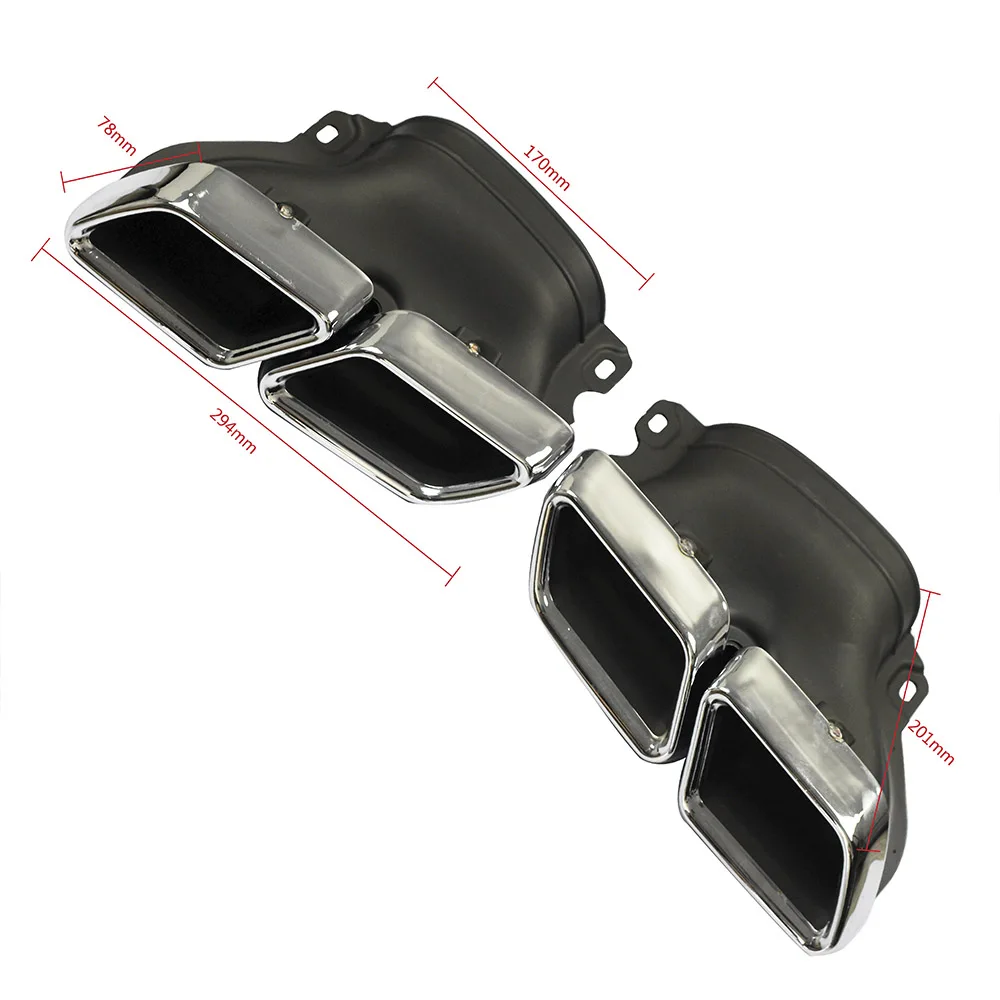 1 пара автомобильный глушитель из нержавеющей стали 304 модифицированный для Mercedes