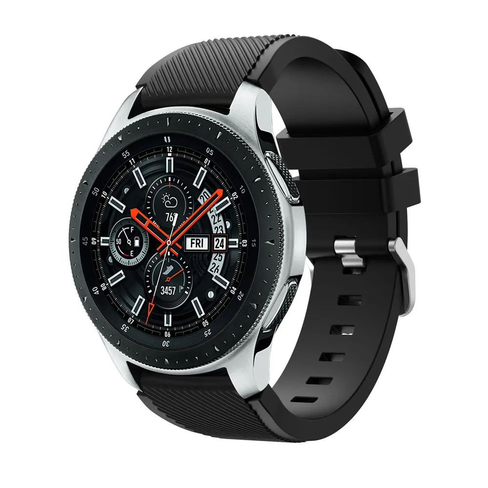 Мягкий силиконовый сменный ремешок для наручных часов ремешок для samsung Galaxy Watch 46mm Шестерни S3 классический/Frontier 22 мм Correas de reloj