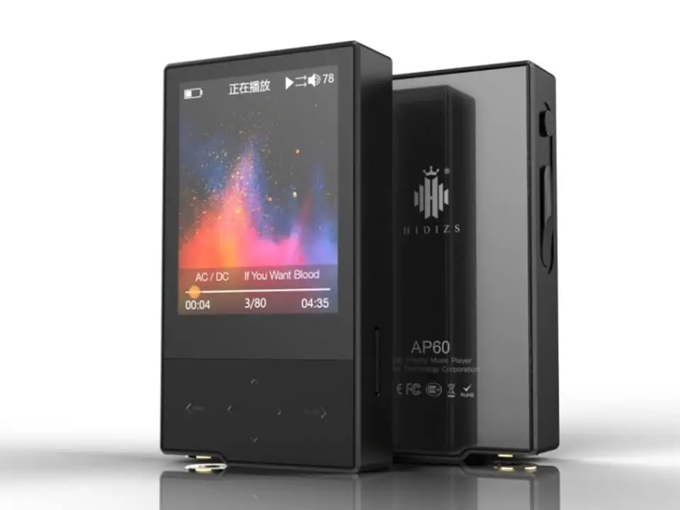 Черный Hidizs AP60 MKII металлическая Версия DSD USB DAc HiFi карман без потерь Bluetooth 4,0 Apt-x Музыкальный плеер+ EP3 IEM MP3 - Цвет: Черный