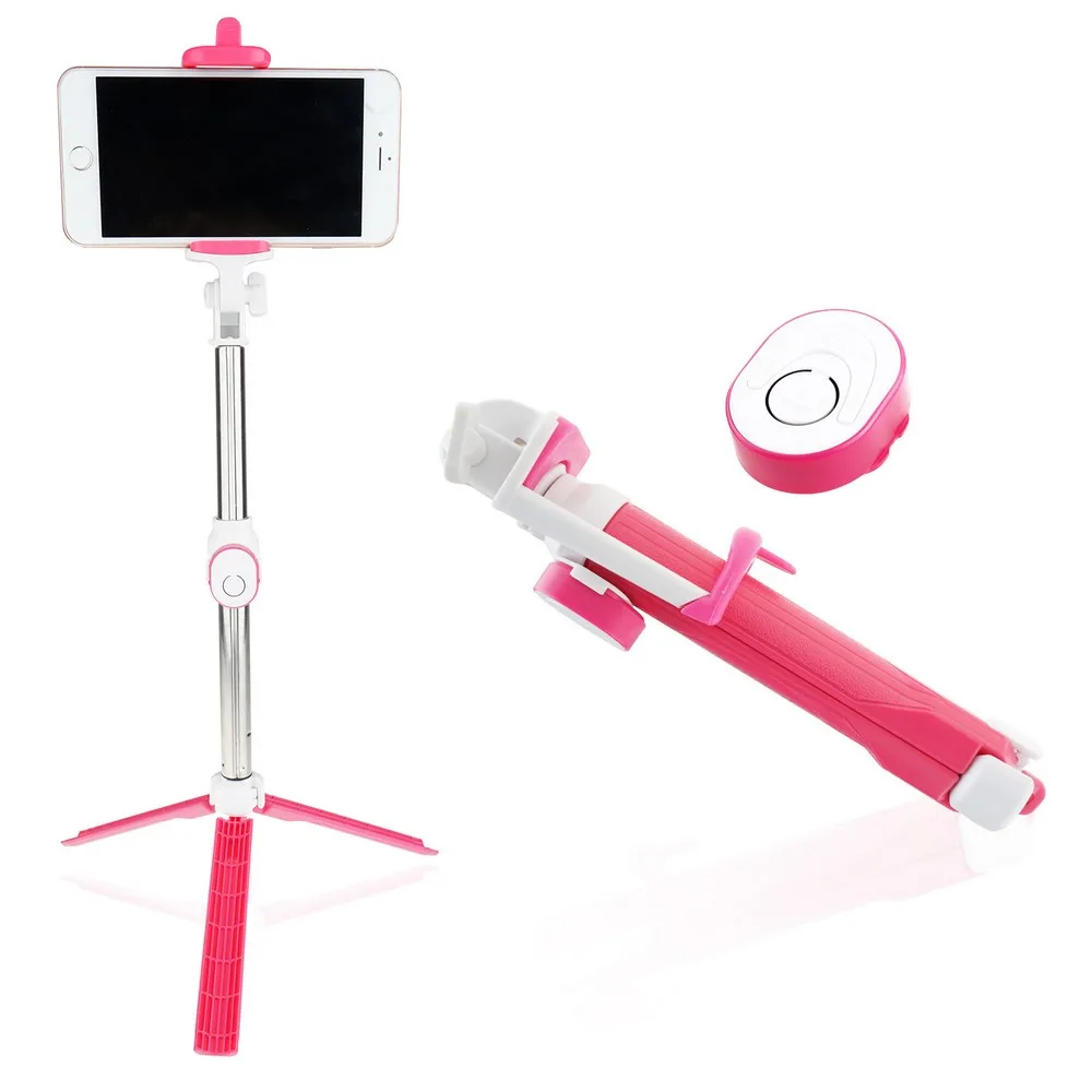 Travor Выдвижная селфи палка штатив с Дистанционный затвор Вluetooth для iPhone 6 7 8 Plus IOS