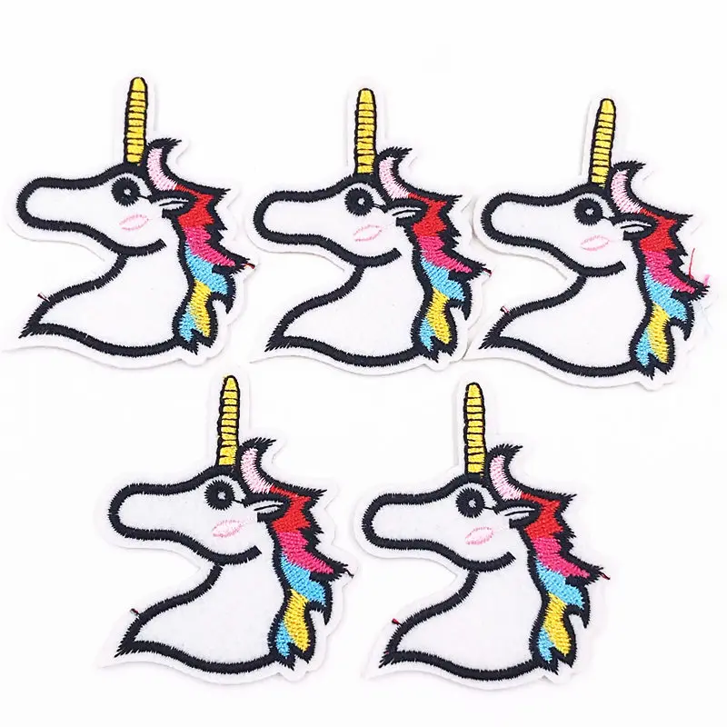 1 шт. утюжок на вышитом единороге Пони лошадь Женская одежда патч для одежды