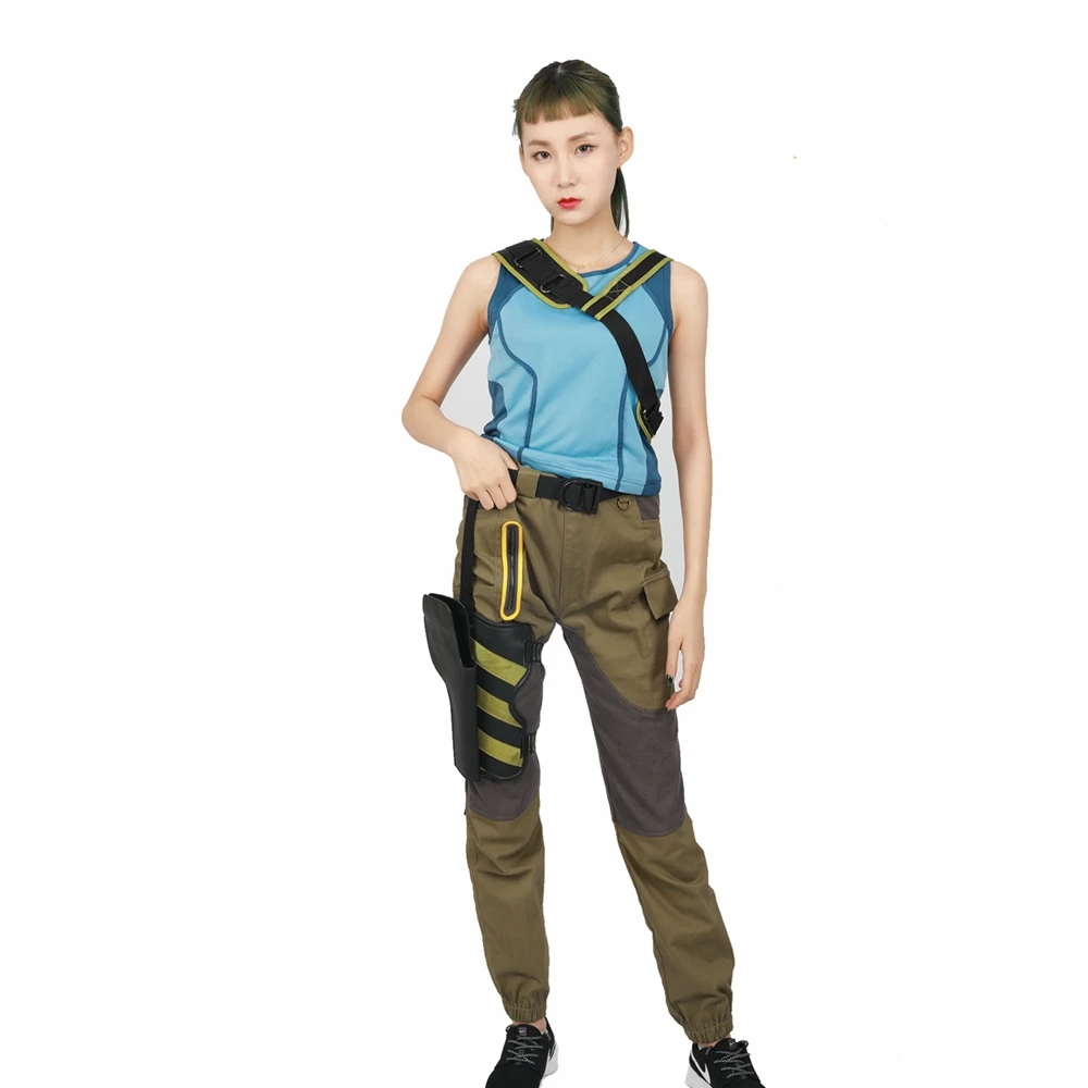 Тени Tomb Raider фильм Косплэй Лара Крофт Голубое озеро и Армейский зеленый костюм