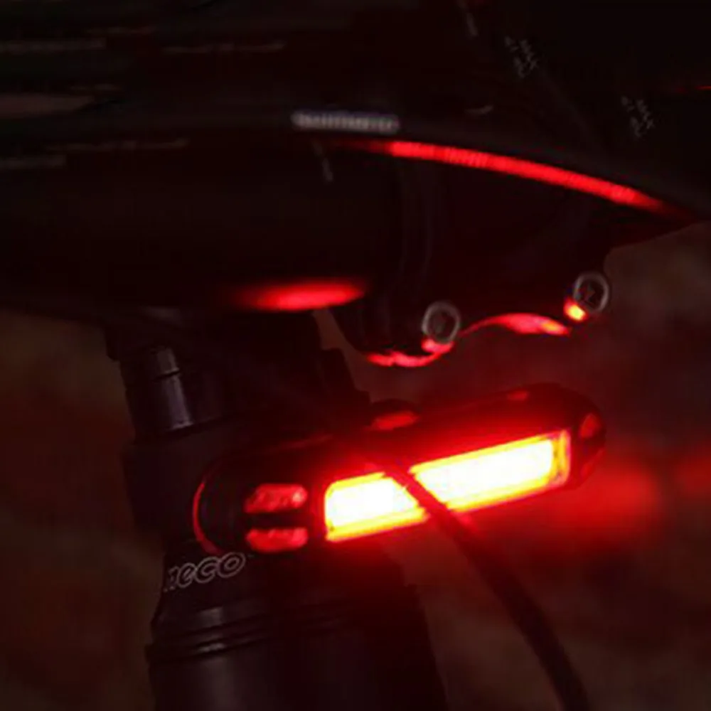 USB Перезаряжаемый светодиодный Предупреждение велосипеда MTB передний задний фонарь#266046