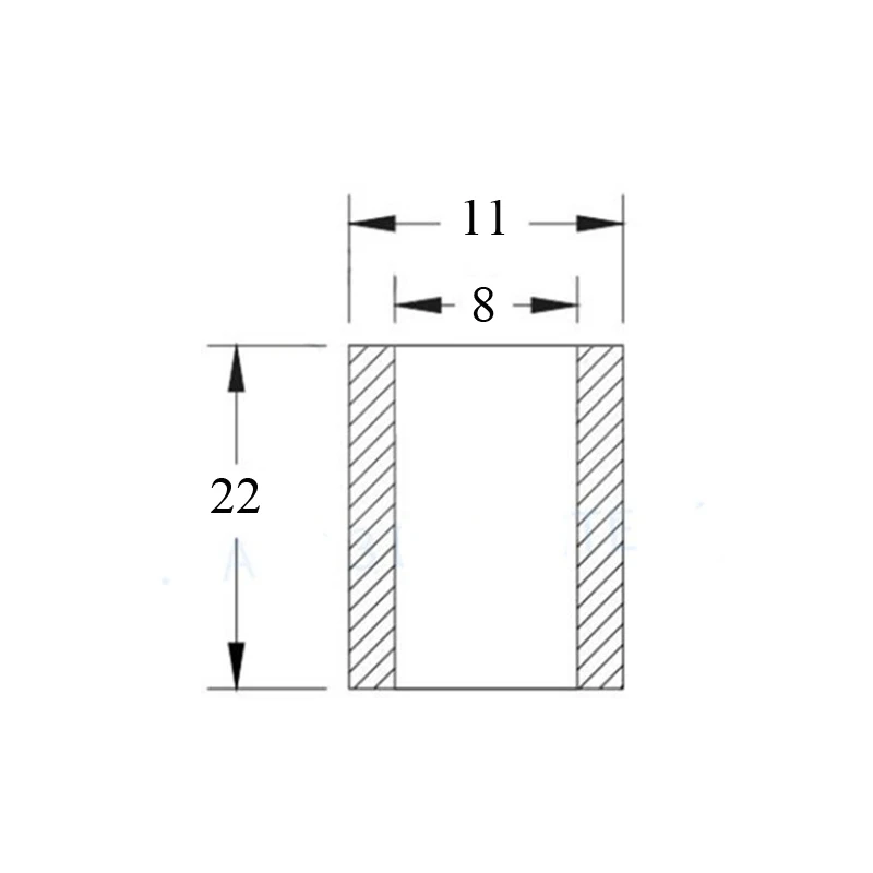 Самосмазывающийся Медный рукав 8x12x15 мм 8x11x22 8x11x30 подшипники скольжения 3D принтер