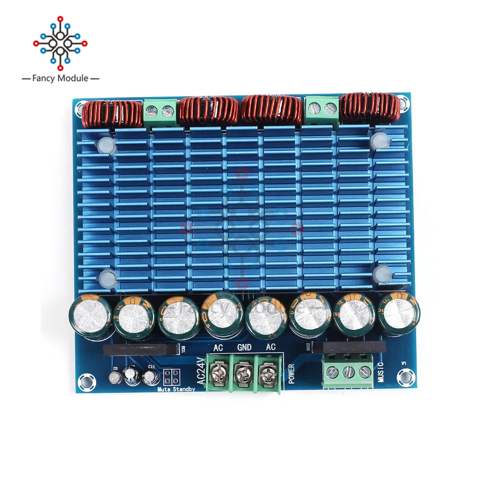 XH-M252 AC 24 в 2x420 Вт стерео tda8954-й двойной чип класса D Цифровой аудио HIFI усилитель плата модуль ультра высокой мощности BTL режим