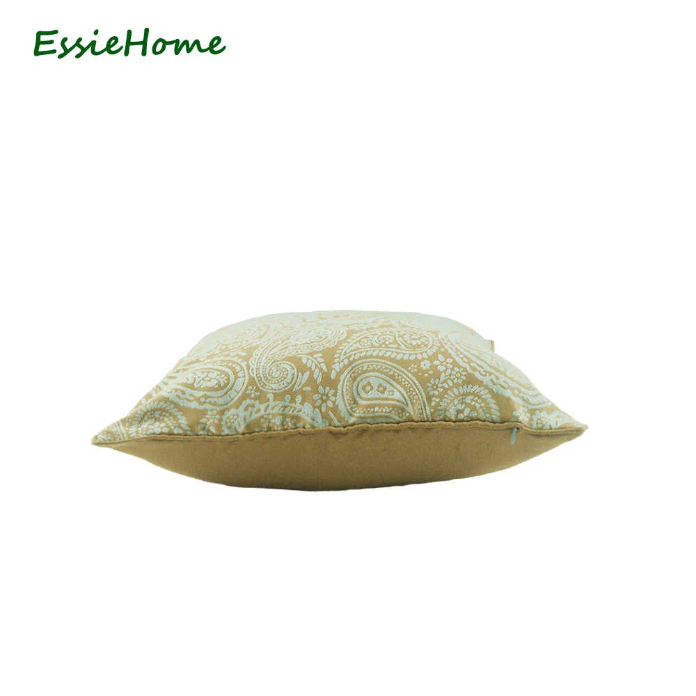 ESSIE HOME желтая наволочка для подушки Пейсли жаккардовая светло-желтая Подушка с