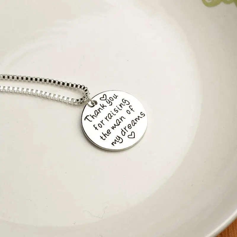 Модное ожерелье с надписью Love Heart Спасибо за воспитание мужчины моих мечт колье