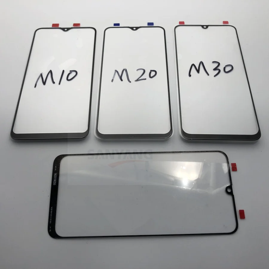 10 шт./лот Сменное внешнее стекло для Samsung Galaxy M10 M20 M30 2019 ЖК дисплей сенсорный экран