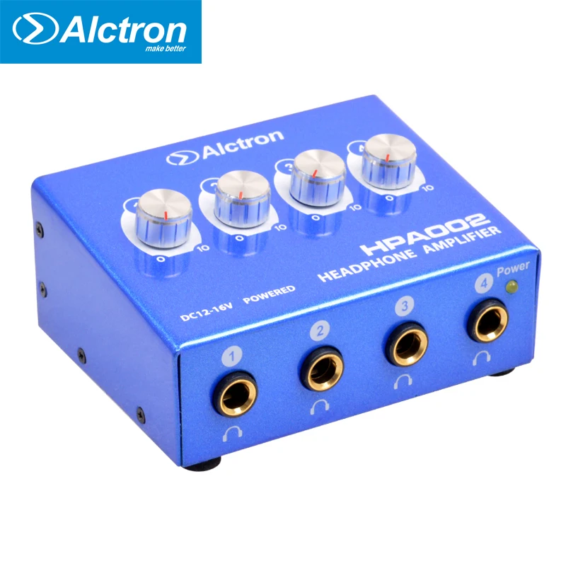Alctron HPA002 мини портативный усилитель для наушников 6,35 мм стерео и RCA Джек сталь большая мощность высокое качество звука