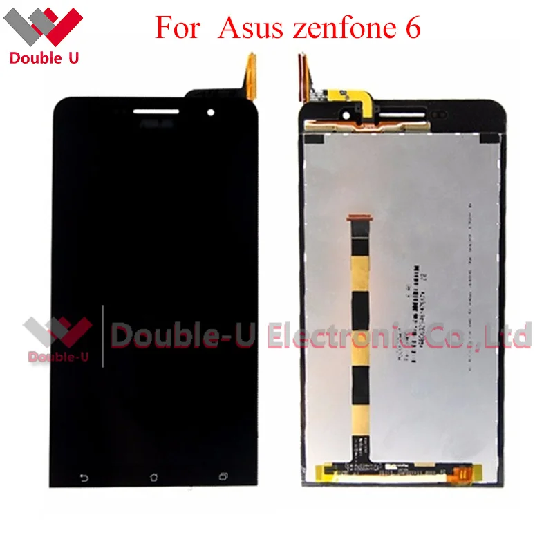 5 шт./лот для asus zenfone 6 a600cg жк дисплей + сенсорный экран замена стекла digitizer