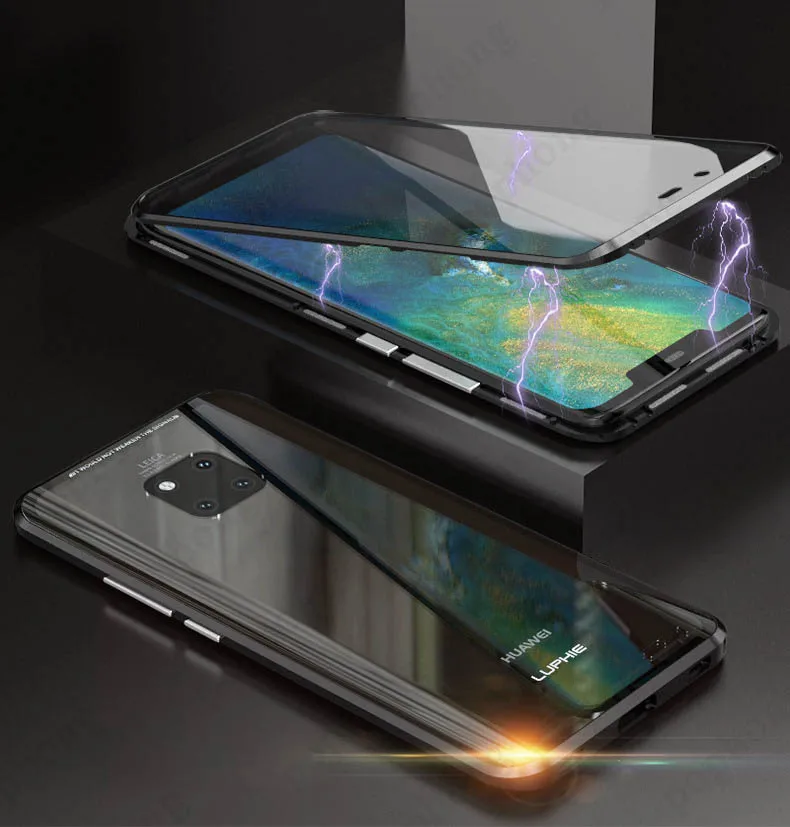 Роскошный чехол из закаленного стекла для телефона, защитный магнит huawei P20 PRO huawei P30 PRO mate 20 pro honor View 20, чехол, противоударный чехол