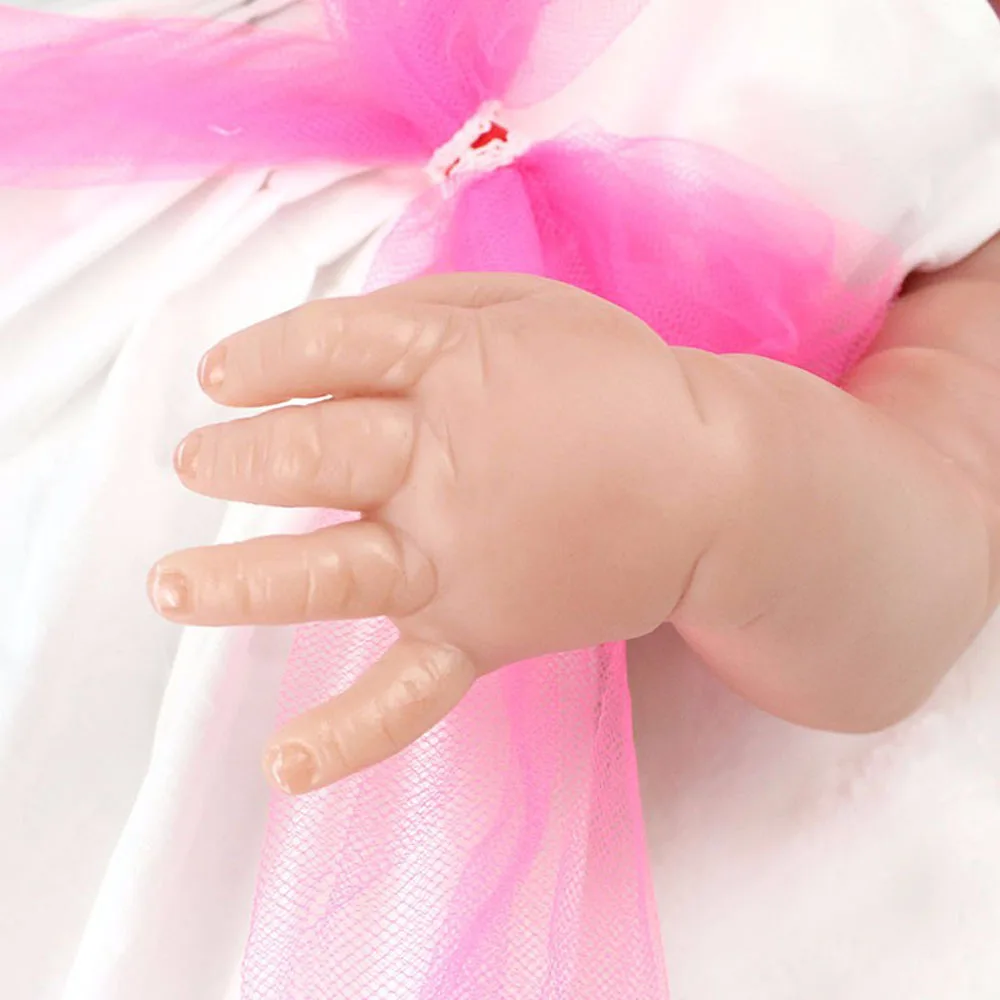 NPKDOLL 22 дюйма 55 см полностью виниловые силиконовые куклы для новорожденных