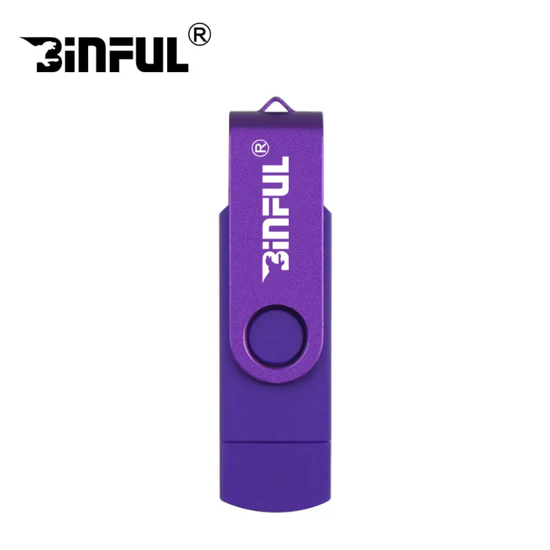 purple Металлический вращающийся USB флеш-накопитель 32 ГБ 64 ГБ, цветной флеш-накопитель, USB флешка 16 ГБ 8 ГБ 4 ГБ, карта памяти, USB OTG флэш-диск - Цвет: purple