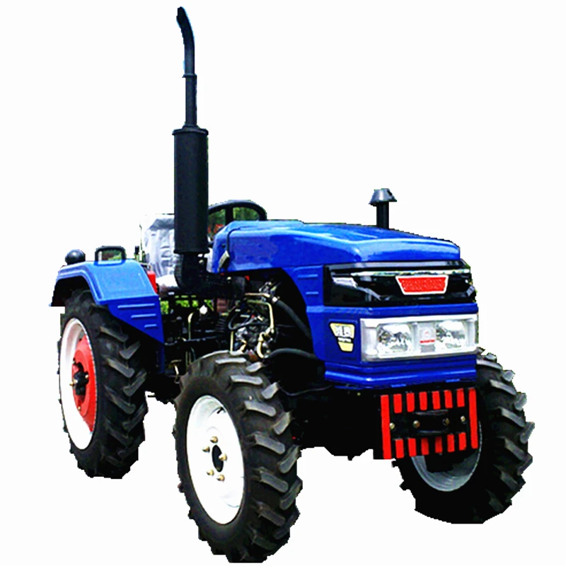 Профессиональный! 25hp 4-х колесных дисков мини-трактор с фронтальным погрузчиком и экскаватор