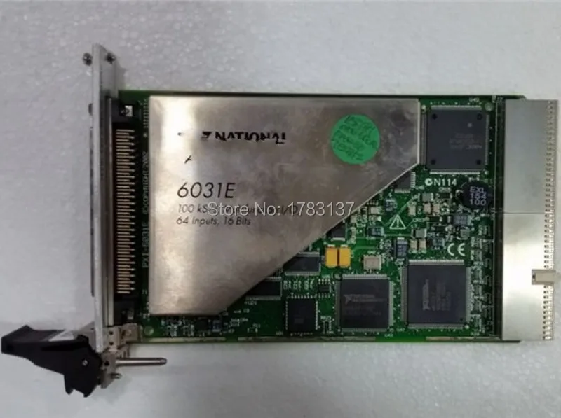 PXI 6031E 100kS/s Многофункциональный вход/выход 64 входа карта 16 бит используется в