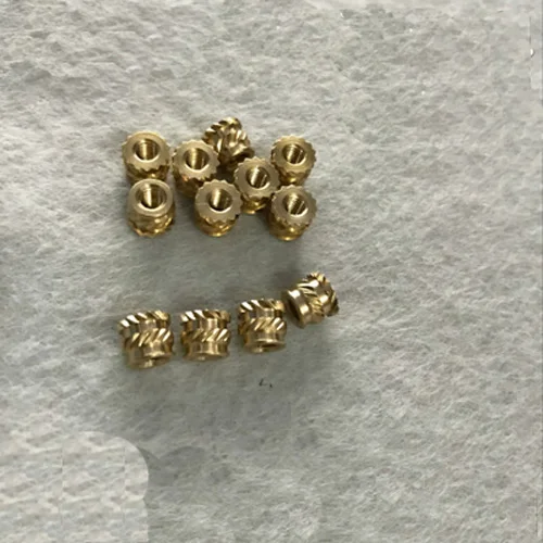 20pcs M3.5 Knurled brass insert Eight-character pattern Copper embedded parts Embossing Insert CU nil 1.5mm-3mm L 2.3mm OD | Обустройство