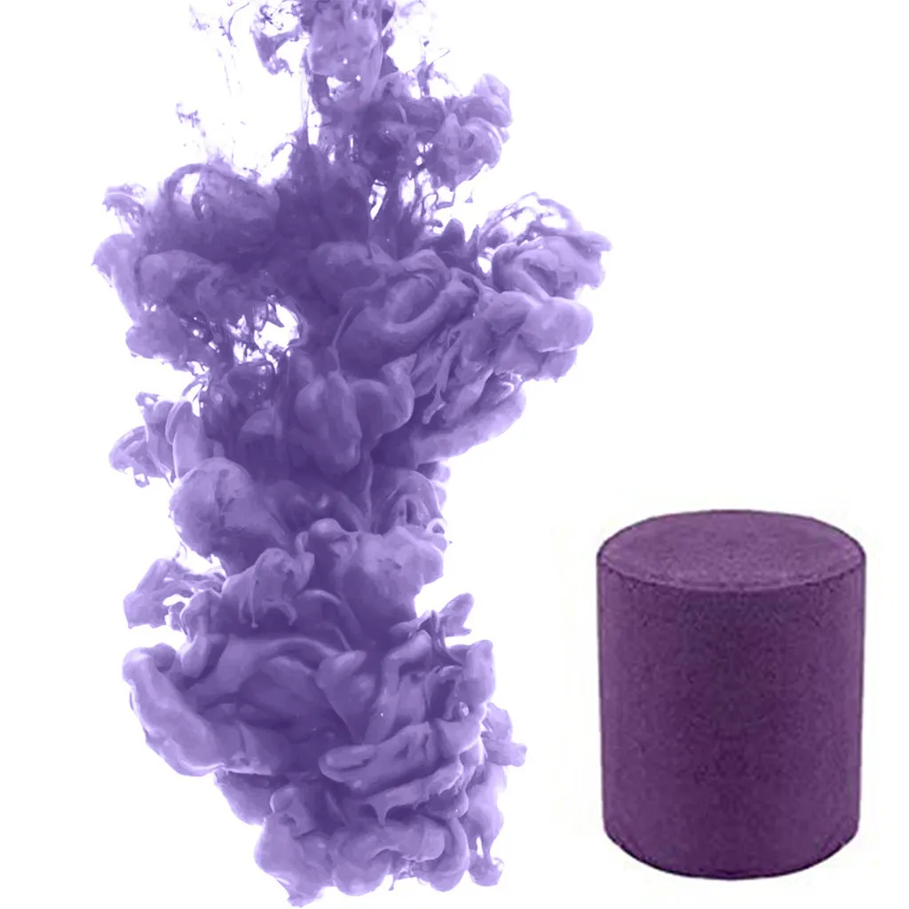 Purple Дымчатый торт 1 шт. дымовой торт красочный дымовой эффект шоу круглая бомба сценическая фотография помощь Игрушка Подарки - Цвет: Purple