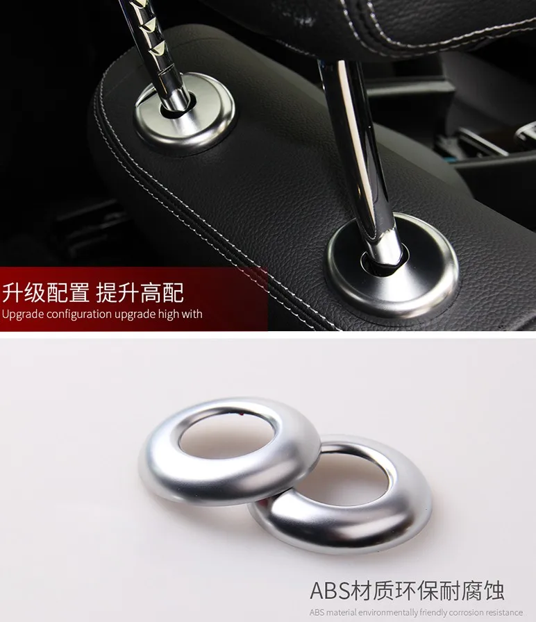 Автомобиль ABS подголовник сиденья Лифт кнопку крышка наклейка для Mercedes-Benz 2015-2017