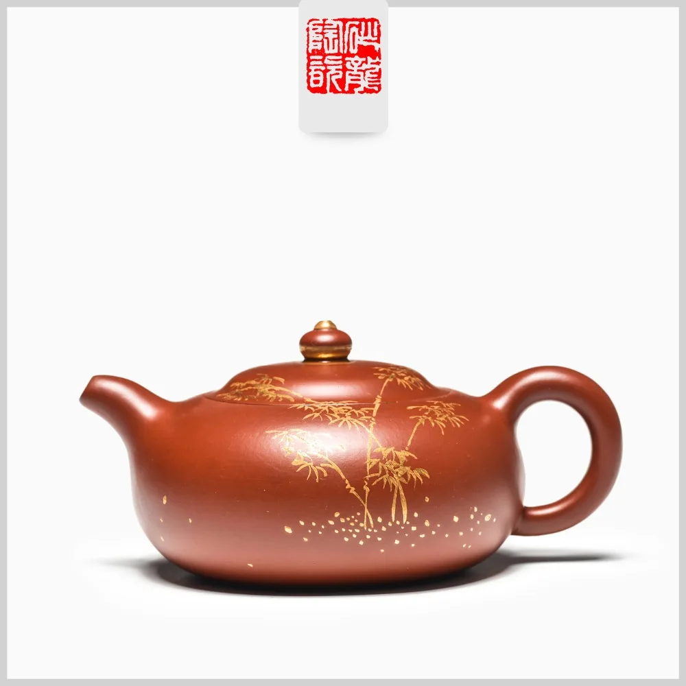 Аутентичный Глиняный Чайник Yixing purpple известный чайник Zisha ручной работы из сырой