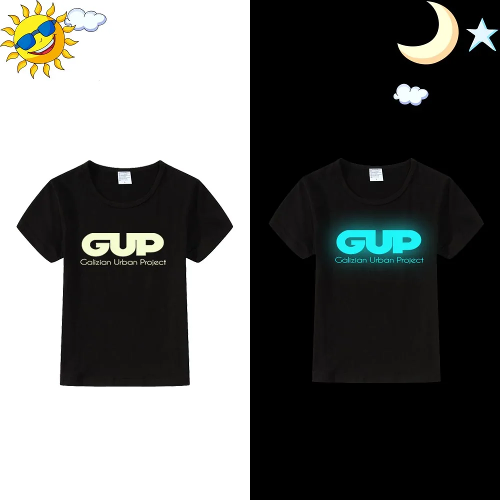 LYTLM Parkour Kids GUP Galizian Urban Project/детская футболка одежда для маленьких девочек и мальчиков с короткими рукавами светящиеся рубашки в стиле хип-хоп для девочек