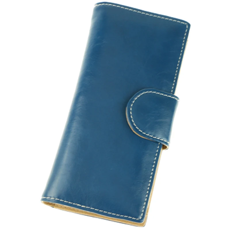 Новый дизайн модный многофункциональный кошелек из натуральной кожи Женский Длинный воловьей сумка оптом и