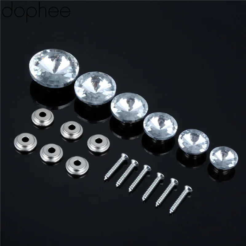 Пуговица dophee с алмазным узором кристальная обивка гвоздь для дивана кровати