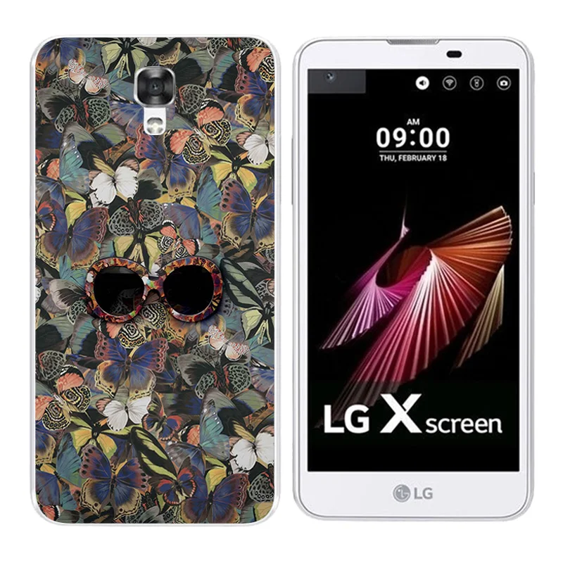 Модный мягкий чехол из ТПУ для LG X Screen/X View K500N K500DS силиконовый со смайликом