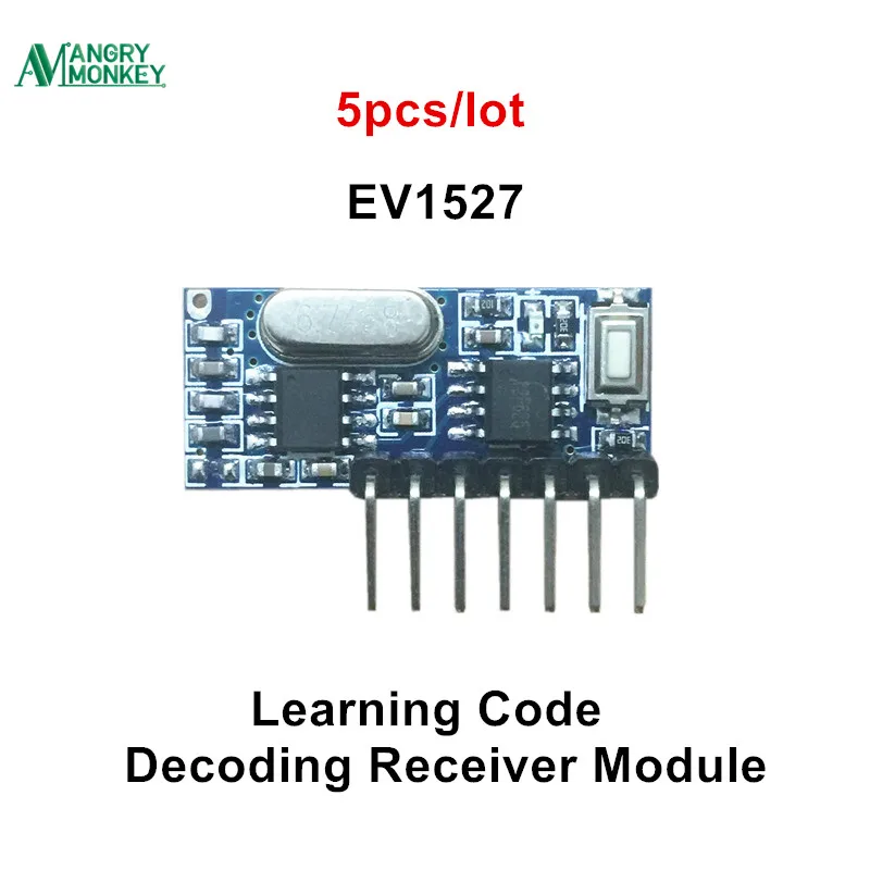 5 stück 433 mhz RF Empfänger Lernen Code Decoder Modul 433 mhz Drahtlose 4 Kanal ausgang Diy kit Für Fernbedienung 1527 encoding