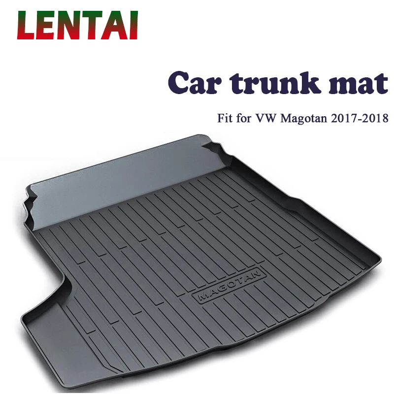 EALEN 1PC rear trunk Cargo mat For VW Magotan B8 2017 2018 Styling Boot Liner Tray Waterproof Carpet Anti-slip mat Accessories