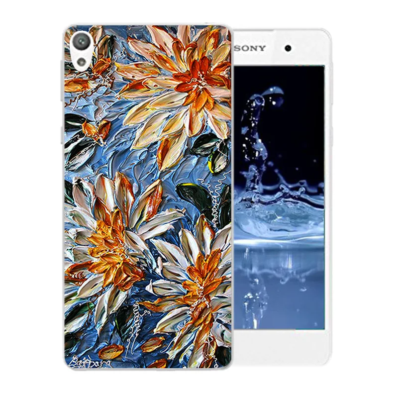 Marb Pattern Soft Silicone Case Coque For Sony Xperia E5 E 5 F3311 F3313 TPU Cover Funda Capa |