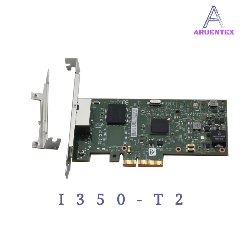 ARUENTEX I350-T2 PCI-E 4X сервер двойной RJ45 Порты и разъёмы Gigabit Ethernet LAN Intel i350AM2 1 г сетевой