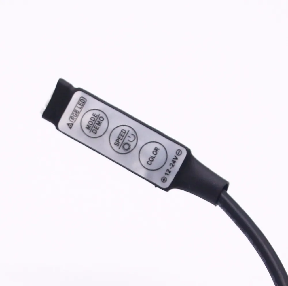 BEILAI DC 12 В 24 светодиодный RGB контроллер Диммер Мини 3Key пульт дистанционного