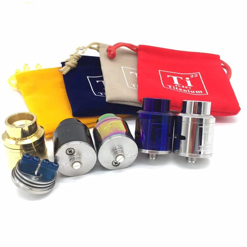 Новый SUB TWO Titanium Goan V1.5 RDA Rebuildable Dripping Регулируемый атомайзер 24 мм diamater 510 нить