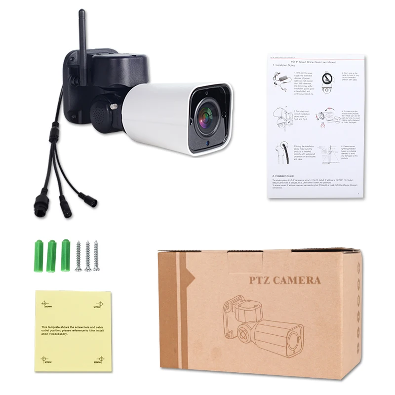 Домашняя камера безопасности наружная WiFi камера наружная 1080P PTZ ip-камера ночного видения ip-камера WiFi слот для sd-карты