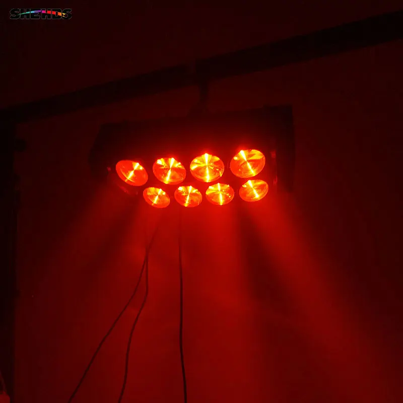 Сценический светильник SHEHDS DMX светодиодный 8x10 Вт RGBW 4в1 движущаяся головка светильник с вращающимся колесом бесконечный светодиодный сценический луч KTV DJ вечерние и свадебные